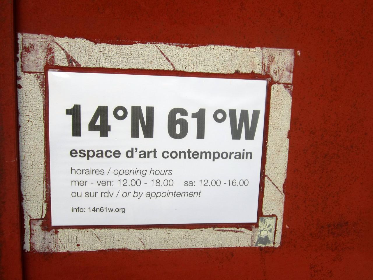 14°N61°W espace d'Art contemporain